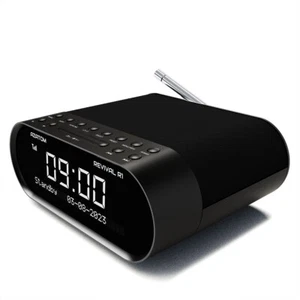 Radio Reloj FM Azatom DAB Altavoz con Cargador USB Bluetooth Renacimiento Negro - Imagen 1 de 7