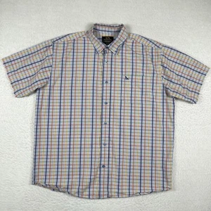 Drunknmunky Shirt Mens XXL Multicolor Plaid Made In UAE Hip Hop Skater Monkey - Picture 1 of 12