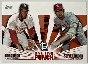 Bob Gibson Steve Carlton - 2023 Topps One Two Punch #12P-22 St. Louis Cardinals