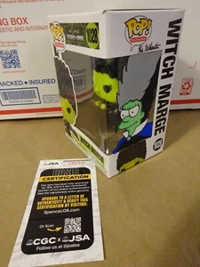 Ken Wheaton Signed & Sketched The Simpsons Witch Marge Funko Pop JSA COA - Picture 1 of 11
