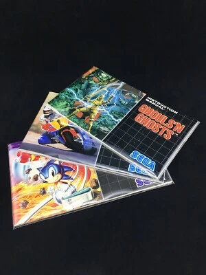 Sega Mega Drive - Instruction Manual Sleeves / Protectors (25 Pack)  - Image 1 of 4