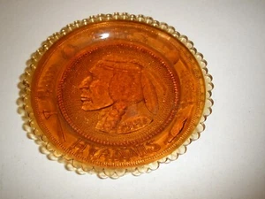 Vintage Bernstein Pairpoint 3" Untersetzer Glas Tasse Teller PCPCA Wampanoag Hyannis 1981 - Bild 1 von 2