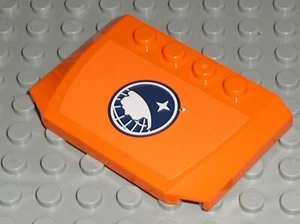 Motorhaube Lego Arktis orange Keil mit Aufkleber Ref 52031pb079 / Set 60033 60035  - Bild 1 von 1