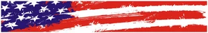 24" Vinyl trim USA American flag strip sticker decals hood bumper car bike - Foto 1 di 2
