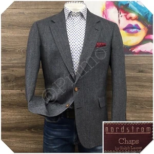 VINTAGE CHAPS Mens Blazer Sport Coat Casual Jacket Size 44R Classic Wool Suit - Picture 1 of 13