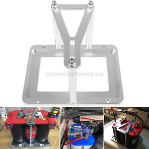 Universal Billet Battery Tray Hold Down Trunk Relocation Box 551181 - Picture 1 of 7