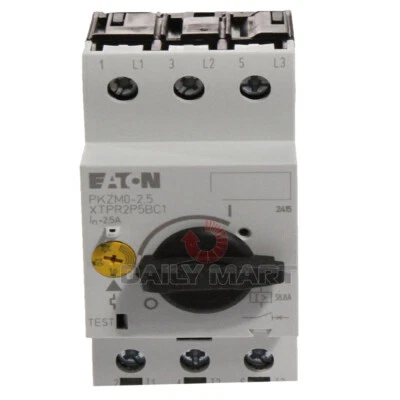 New In Box EATON MOELLER PKZM0-2.5 Thermal Magnetic Circuit Breaker