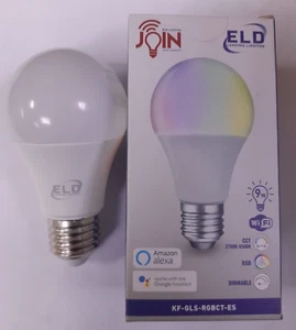 1x 9W Dimmable LED GLS 2700K - 6500K, RGB App Controlled ES E27 Light Bulbs Lamp - Picture 1 of 5