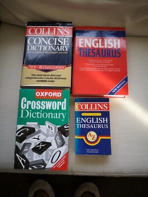 Collins Concise Dictionary/English Thesaurus/Oxford Crossword Dictionary - Image 1 of 4
