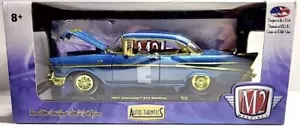 M2 MACHINES CHASE GOLD TRIM 1957 CHEVY 210 HARDTOP R54 AUTO-THENTICS 1:24 SCALE - Picture 1 of 9
