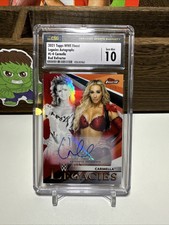 2021 Topps Finest WWE CARMELLA Legacies Red Refractor /5 AUTO CSG 10