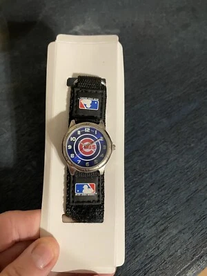 Youth Chicago Cubs Watch~Boys MLB Rookie Watch~Kids watch~Cubs Black Watch - Image 1 of 3