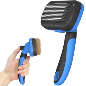 Spazzola Autopulente per Pet Deshedding - Strumento di Toelettatura Adatto alla Pelle - Foto 1 di 12