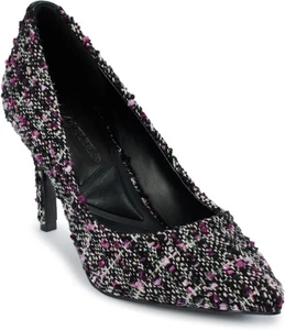 KARL LAGERFELD womens Royale Dress Pump 8.5, Black/Deep Plum - Picture 1 of 5