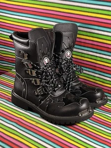 Men's Knee High Biker Boots Gothic Punk Cosplay Boots Outdoor Desert Boots - Picture 1 of 20