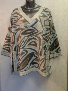 Gretchen Scott L Cotton Split Side Tunic BEAUTIFUL! - Picture 1 of 11