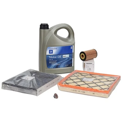 ORIGINAL Opel Filterset + 5L Motoröl 5W30 dexos2 für ASTRA J ZAFIRA C 1.4-1.8 - Bild 1 von 4