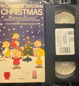 Peanuts VHS Tape a Charlie Brown Christmas Volume 2, 1990 A3 VERY GOOD TESTED - Foto 1 di 2