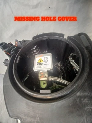 2012-2015 BMW 650I COUPE XENON HEADLIGHT DRIVER MISSING 1 HOLE COVER 63117272017 - Image 1 of 4