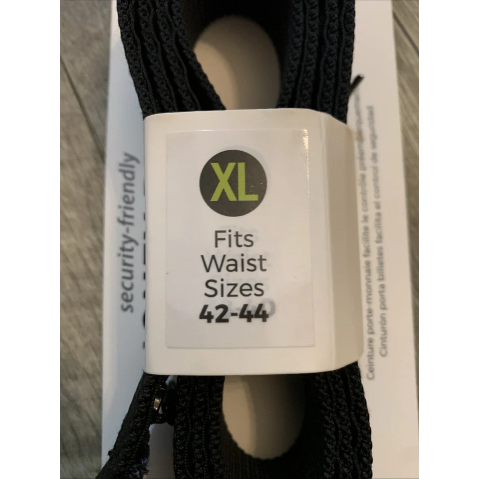 Travelon Security Friendly Money Belt XL Black 42351 50