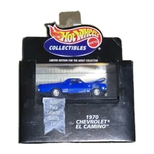 Hot Wheels Collectibles 1970 Chevrolet El Camino  Black Box 1/64 Scale Blue 1998 - Picture 1 of 2