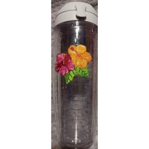 Tervis Tumbler 20oz. Pre-owned Good Condition Flip Top Lid Flower Patch - Picture 1 of 7