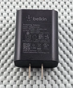 Belkin Wall Adapter 27W Quick Charge USB-C Port Model PD027U-1C01 - Picture 1 of 4