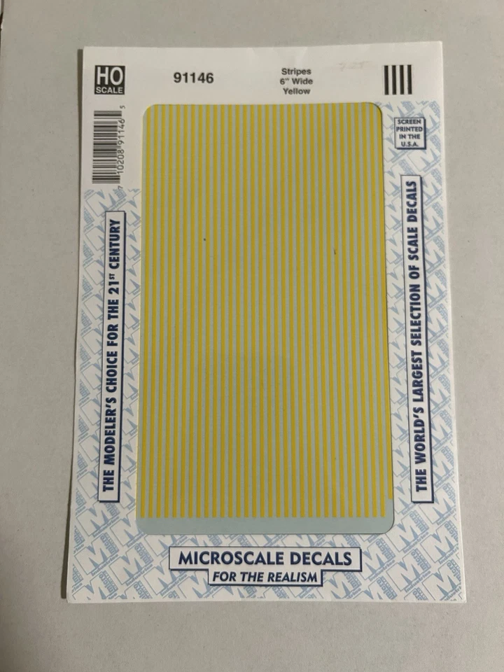 "CALCOMANÍA HO MICROESCALA - RAYAS AMARILLAS - 6"" #87-91146" Foto 1 de 1