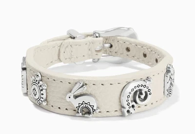 Brighton Desert Friends Bandit White Leather  Bracelet: JF009F MSRP: $58 NWT - Image 1 of 2