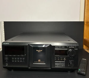 Sony CDP-CX400 400 Disc CD Wechsler Jukebox Player mit Fernbedienung GETESTET!!! - Bild 1 von 2