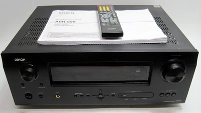 Denon AVR-590 HDMI Stereo Surround Sound Receiver Bundle W/Remote & Manual - Image 1 of 4