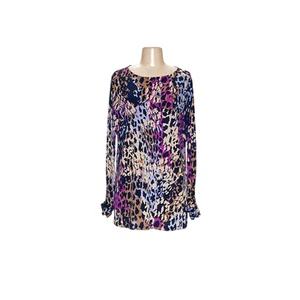 Blusa gráfica púrpura de Susan Graver para mujer (talla M) - Imagen 1 de 4