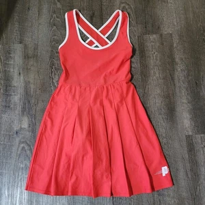Prince Red Cross-Back Tennis Pickleball Dress Built-In Shorts Women's XS - Picture 1 of 7