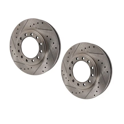 For Chevy LCF 4500HD 2017-2019 Brake Discs Driver and Passenger Side Pair Front Foto 1 de 4