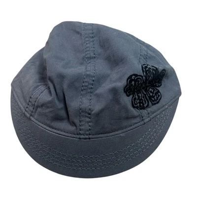 Life is good - adjustable short bill cap- back- with rose velvet accent Blue OS - Image 1 of 4