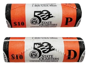 2007 P D MONTANA State Quarter Rolls BU US Mint Wrapped Rolls 80 Coins 25¢ - Bild 1 von 4