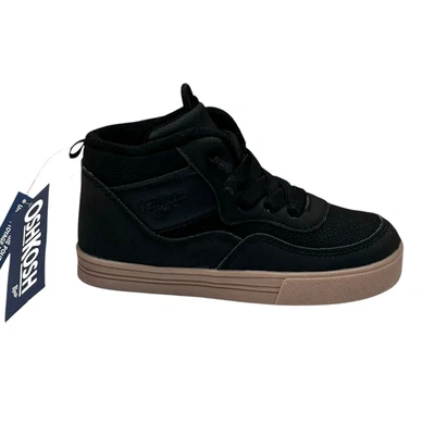 OshKosh B'gosh Munir Niños Pequeños Zapatillas Altas Sin Cordones Talla 11 Negro-Tostado Foto 1 de 4