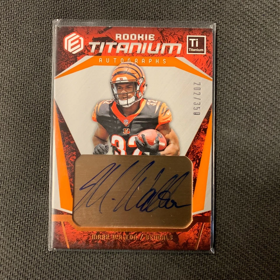 2018 Panini Elements Mark Walton Titanium Autograph Rookie 202/350 Auto RC SP - Image 1 of 1