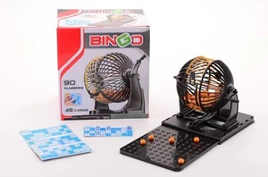 FAMILY FUN GAME NIGHT MACHINE BINGO FULL SET WITH 90 NUMBERS VAULT AND CARDS - Picture 1 of 3