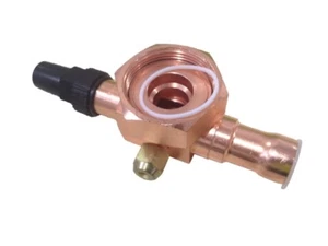 REFRIGERATION ROTALOCK VALVE 1 1/8'' - SOLDER TYPE - 7/8 OUTLET PIPE - AVA827 - Foto 1 di 1