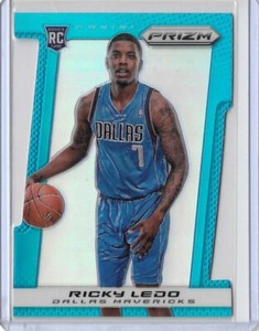 2013-14 Panini Prizm Basketball Ricky Ledo Die-Cut Blue Prizm Rookie Mavs /199