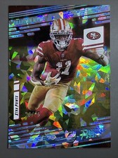 ULTRA RARE SSP #20/25 BRANDON AIYUK 2021 PLATINUM CRACKED ICE PRIZM RC 49ers