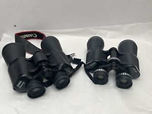 Prinzlux 12x50 and Halina Discovery 20x50 Binoculars Pair Bundle Black