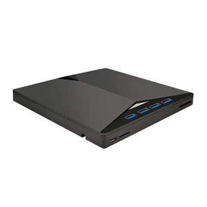 Slim External CD DVD RW Drive USB 3.0 Writer Burner Player Black For Laptop PC - Afbeelding 1 van 13