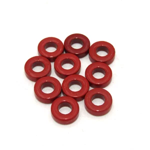 (10 Stück) 10 mm rot beschichteter Ferrit Transformator Ringkerne Induktivität Spule - Bild 1 von 3