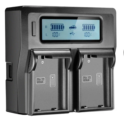 Lcd Dual Channel Charger For JVC BN-VF808U VF815U VF823U VF908U - Image 1 of 4