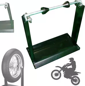 Universal Motorcycle Rim Tire Wheel Balancer Balancing Spin Static Truing Stand - Picture 1 of 6