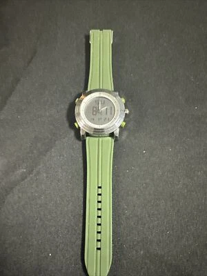 Reloj cronógrafo para hombre KASHIDAN S9368G esfera plateada banda verde Sinobi Foto 1 de 4