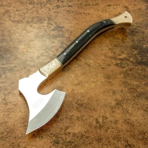 14" VIKING HATCHET CUSTOM MADE FORGED TOOL STEEL ,TACTICAL HUNTING SURVIVAL AXE - Picture 1 of 9