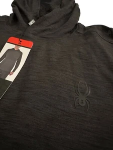 Spyder Men Active Hoodie Size M ProWeb Shirt Performance Moisture Wicking - Picture 1 of 10